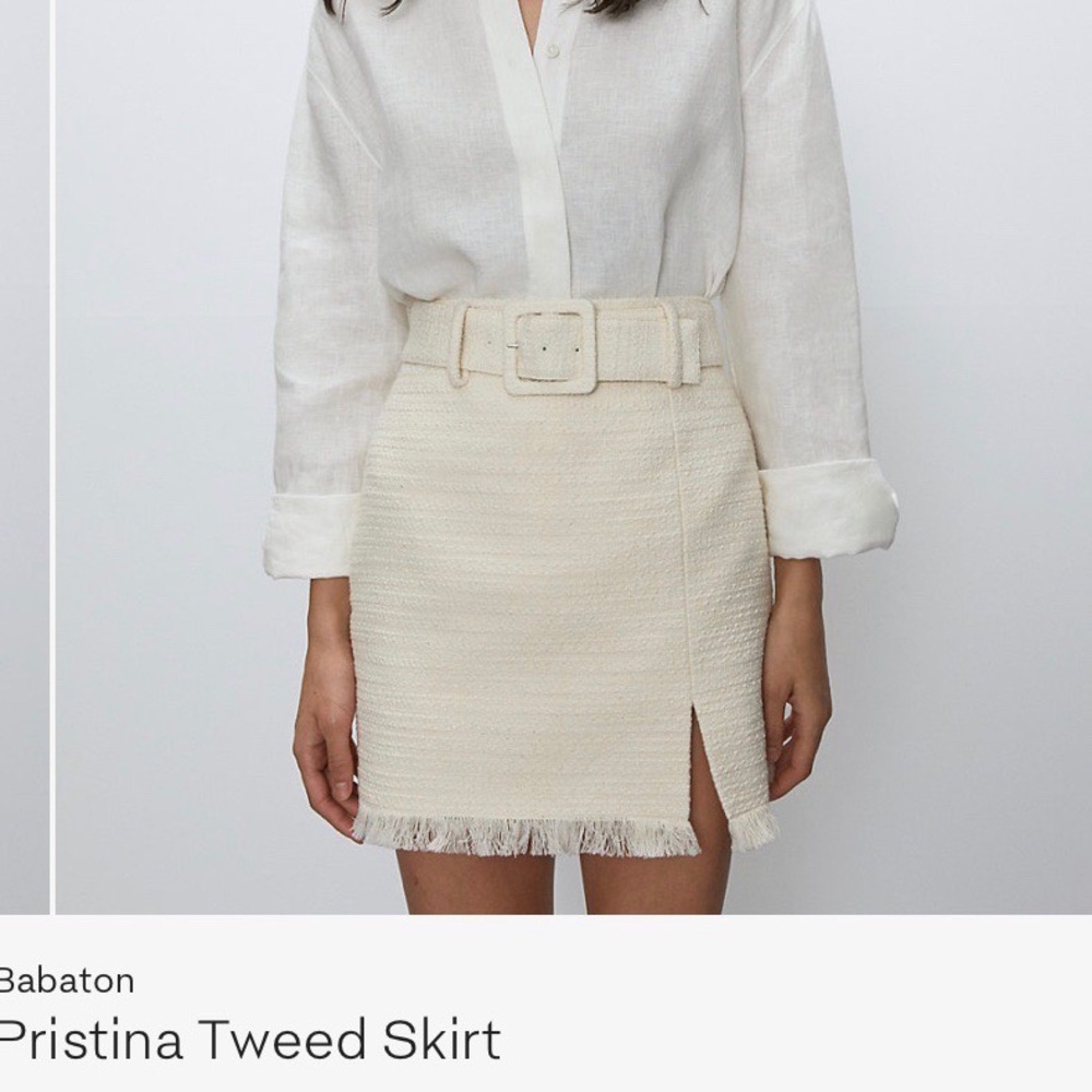 Aritzia 🤍 Pristina Tweed Skirt NWT! 🤍
